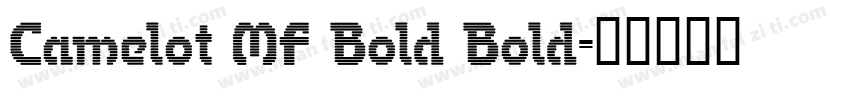 Camelot MF Bold Bold字体转换